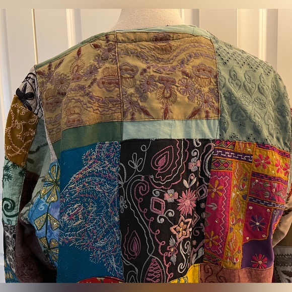Sacred Threads Multicolor Patchwork Jacket - Picture 15 of 16